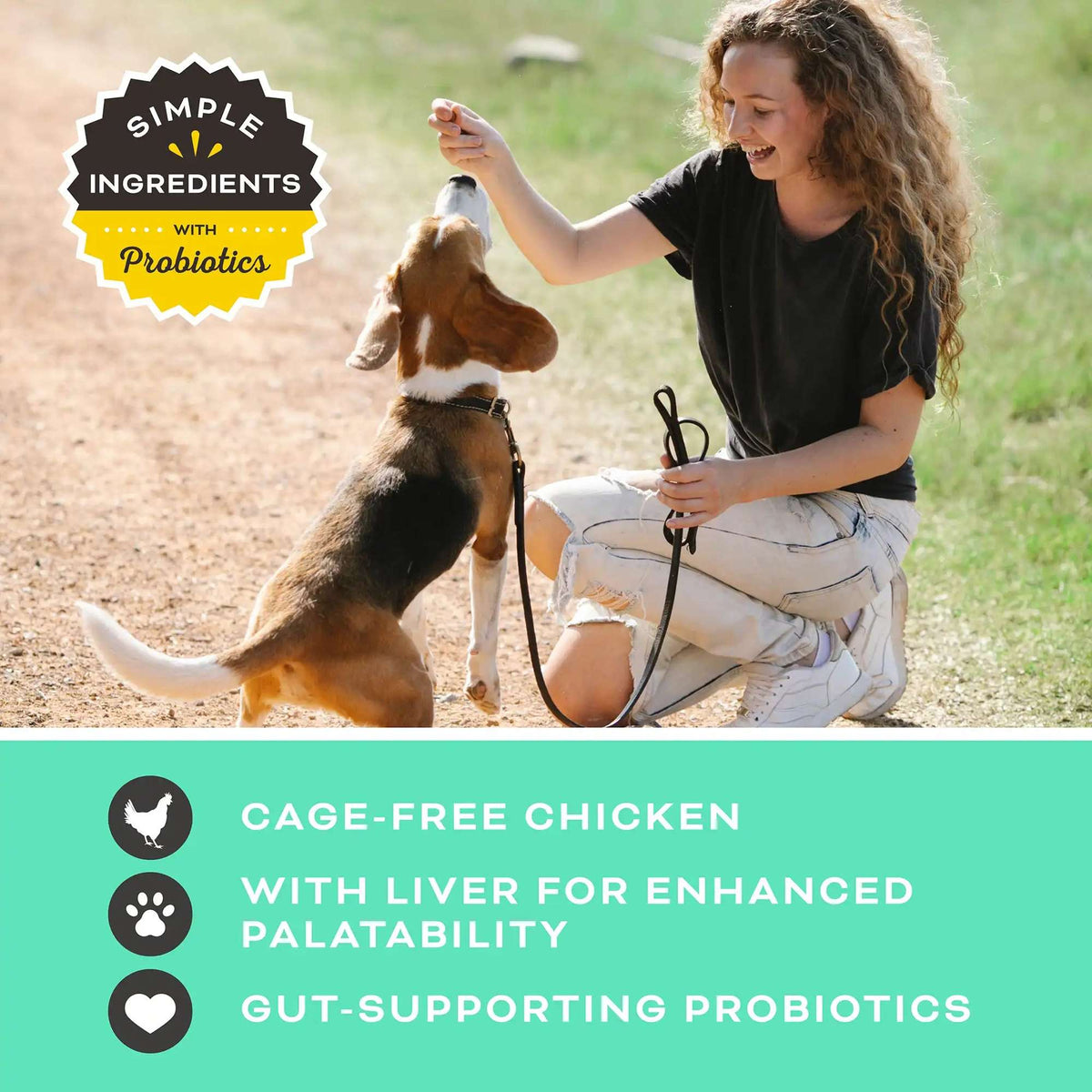 Primal Liver Laugh Love Freeze-Dried Chicken Dog Treats