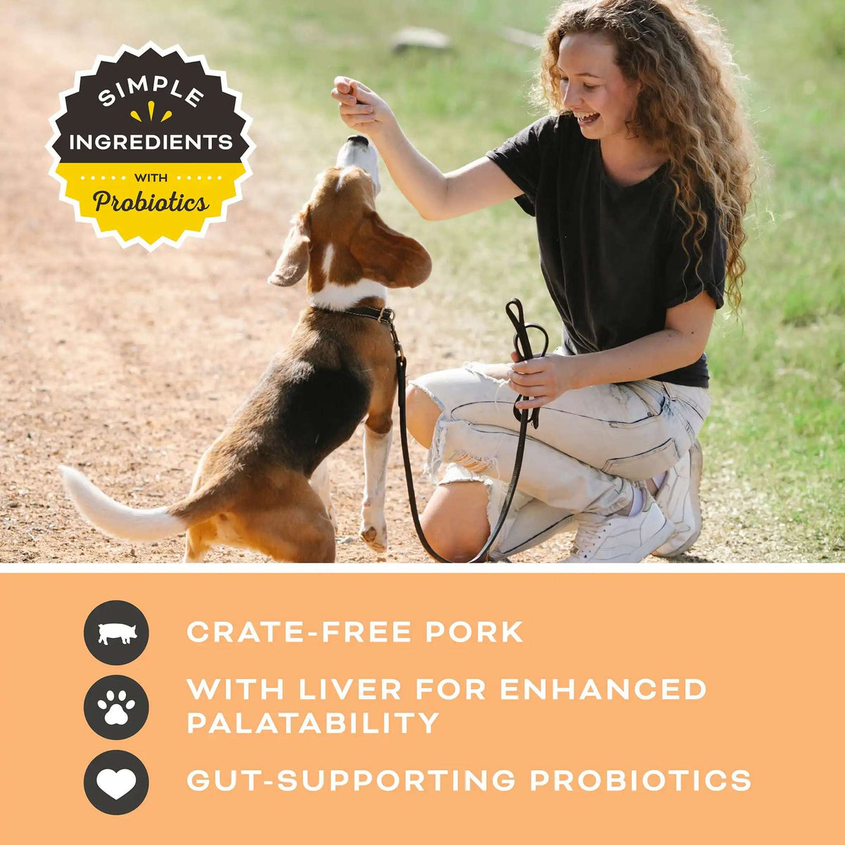Primal Liver Laugh Love Freeze-Dried Pork Dog Treats