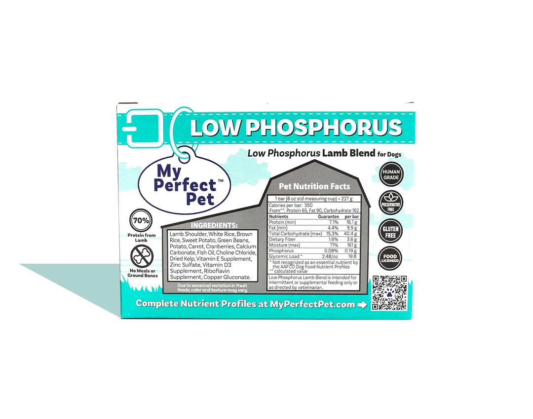 My Perfect Pet Low Phosphorus Lamb Gently Cooked Frozen Dog Food