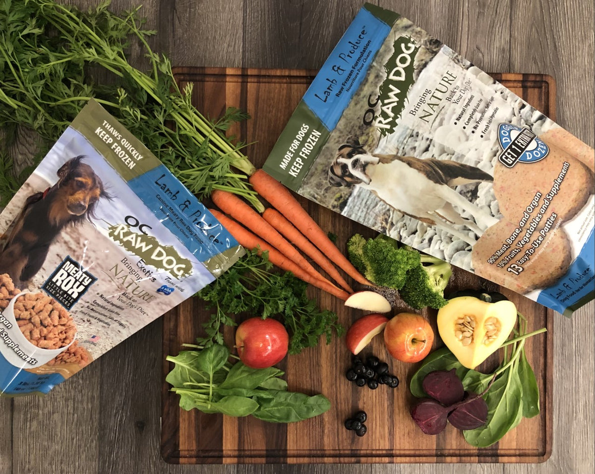 OC Raw Lamb &amp; Produce Frozen Dog Food