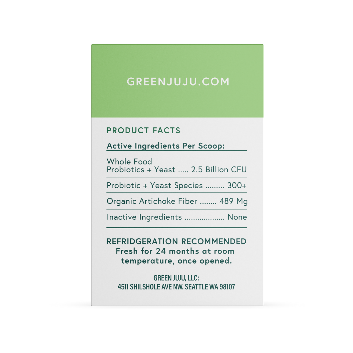 Green Juju Leaf Fermented, Kombucha-Based Probiotic for Dogs &amp; Cats