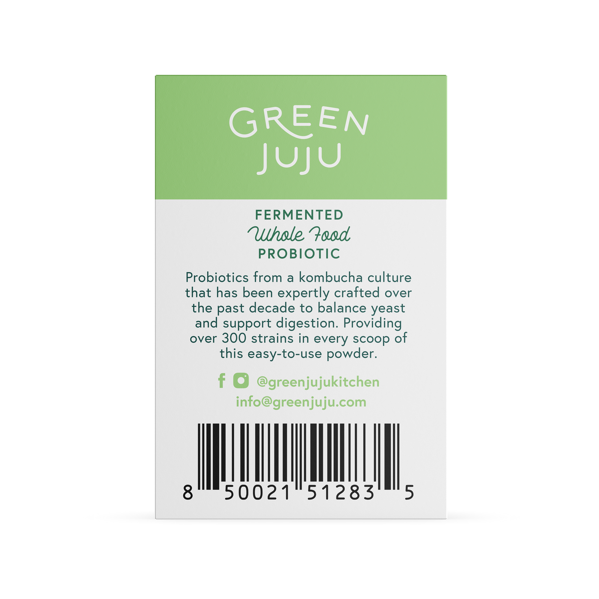 Green Juju Leaf Fermented, Kombucha-Based Probiotic for Dogs &amp; Cats