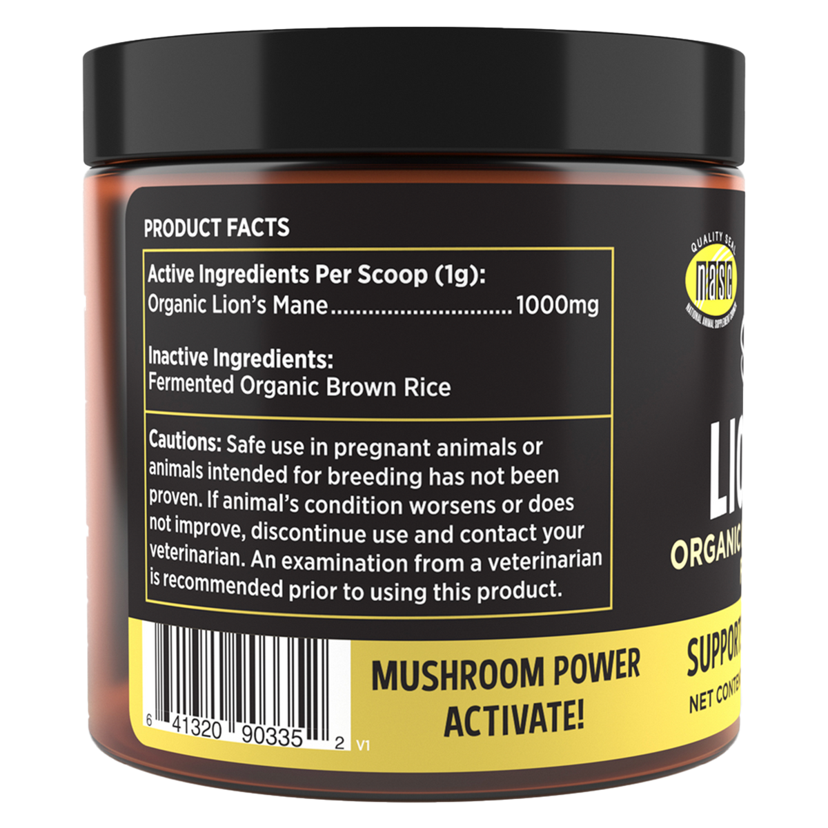 Super Snouts Lion&#39;s Roar Mushroom Supplement for Dogs and Cats
