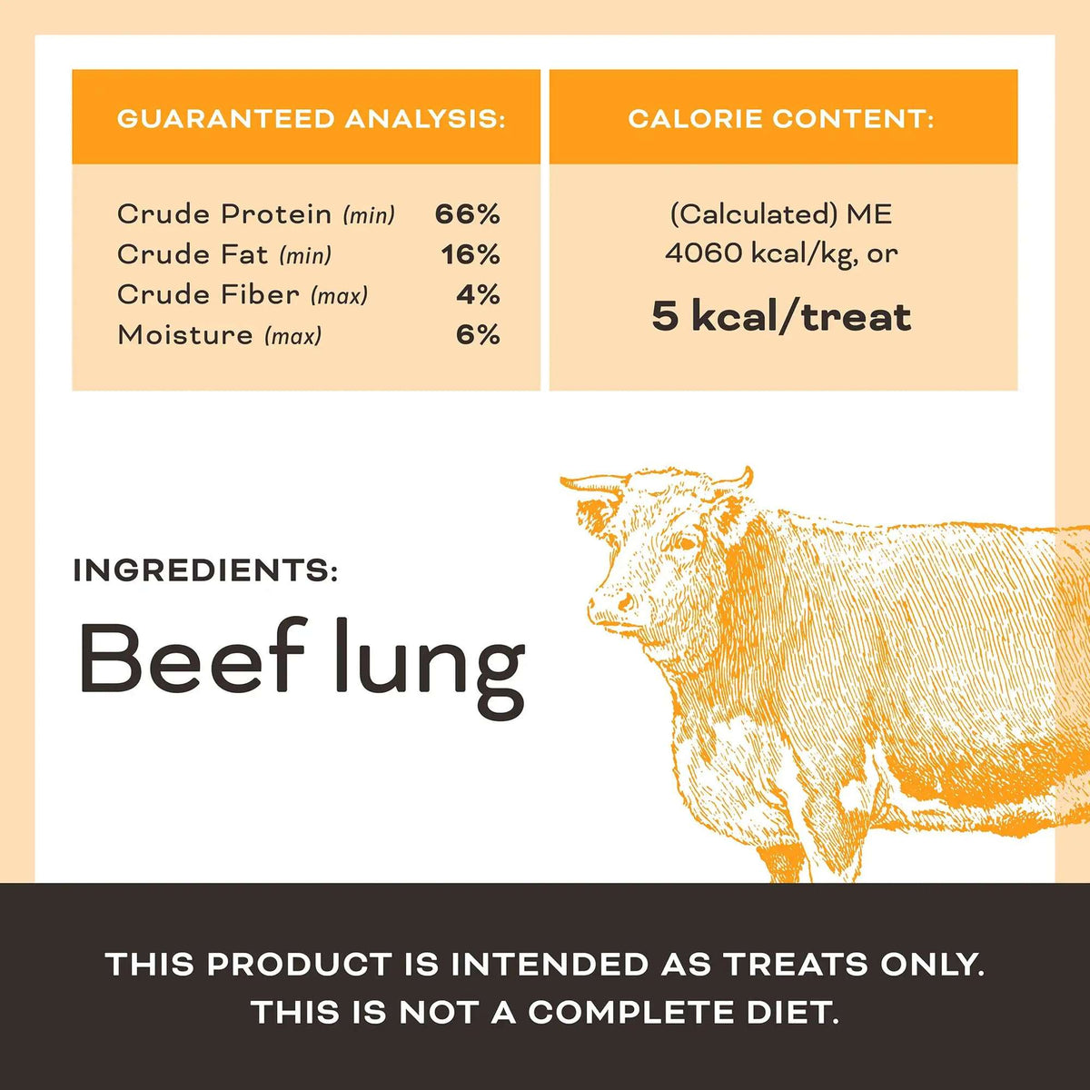 Primal Let&#39;s All Get a Lung! Beef Lung Cube Dog Treats