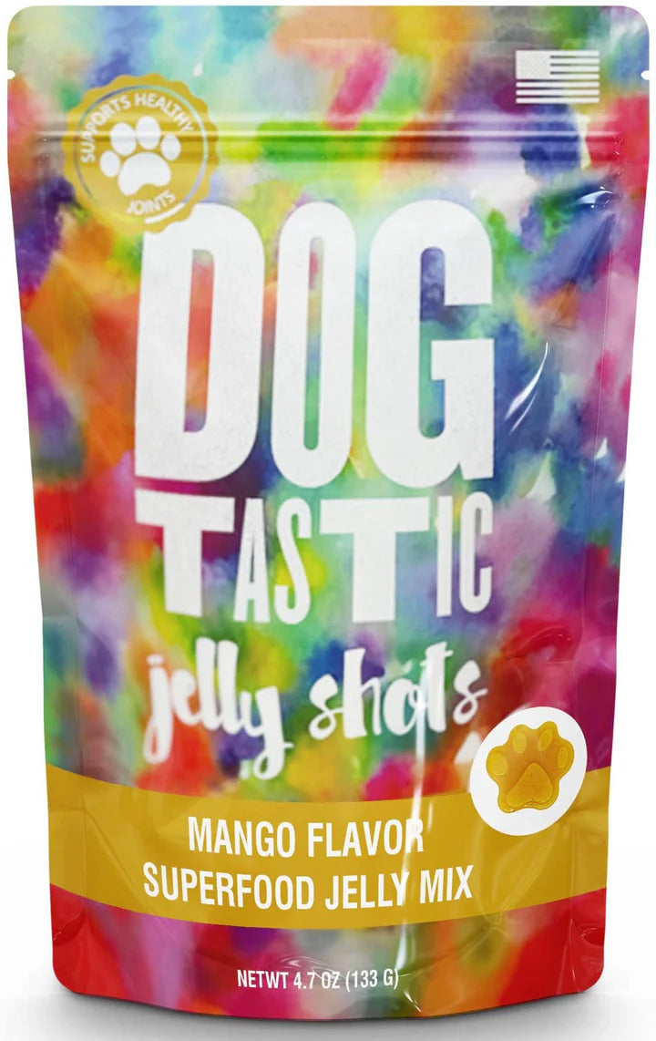 SodaPup Dogtastic Jelly Shots Gelatin Mix For Dogs - Mango Flavor