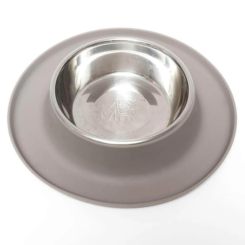 Messy Mutts Single Feeder with Non-Toxic Stainless Steel Bowl for Dogs