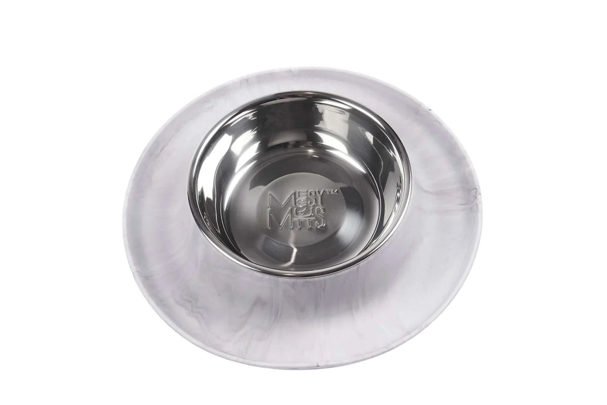Messy Mutts Single Feeder with Non-Toxic Stainless Steel Bowl for Dogs