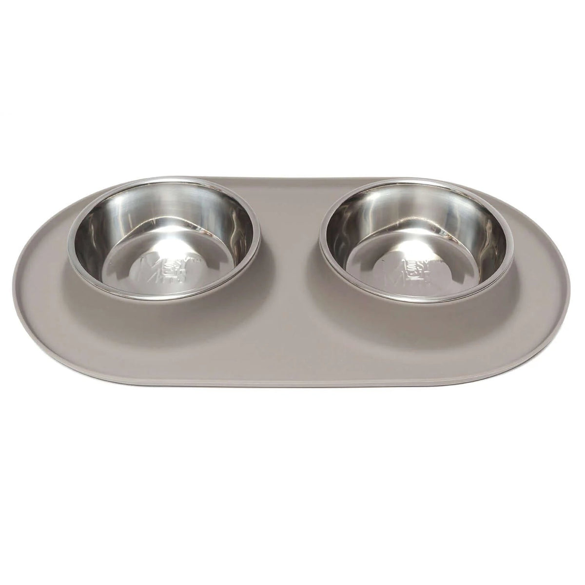 Messy Mutts Double Feeder with Non-Toxic Stainless Steel Bowls for Dogs