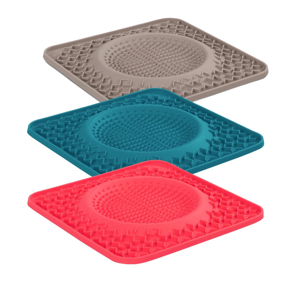 Messy Mutts Therapeutic Lick Mat with Bowl Center for Dogs and Cats