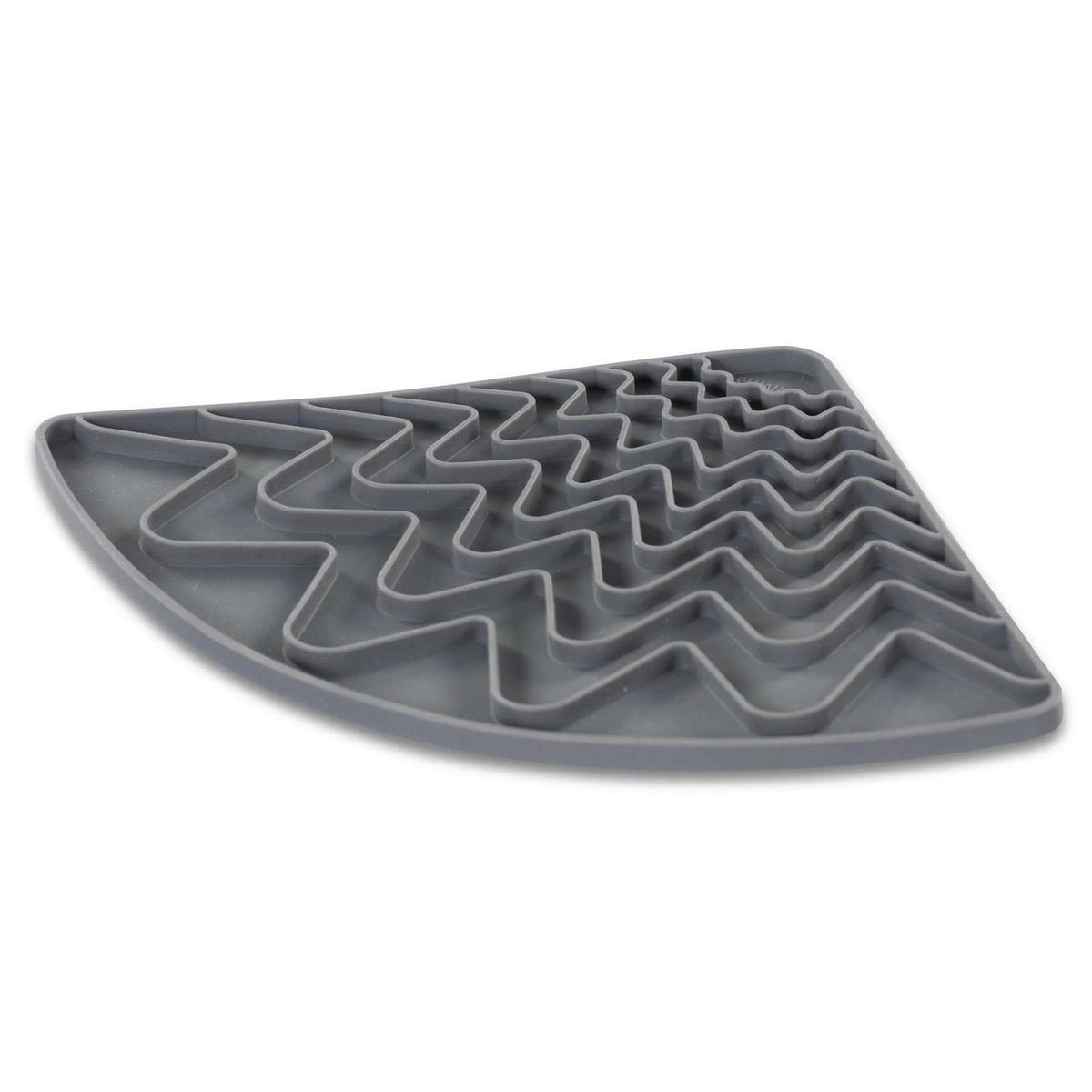 Messy Mutts Silicone Triangle Lick Mat with Suction Cups for Dogs