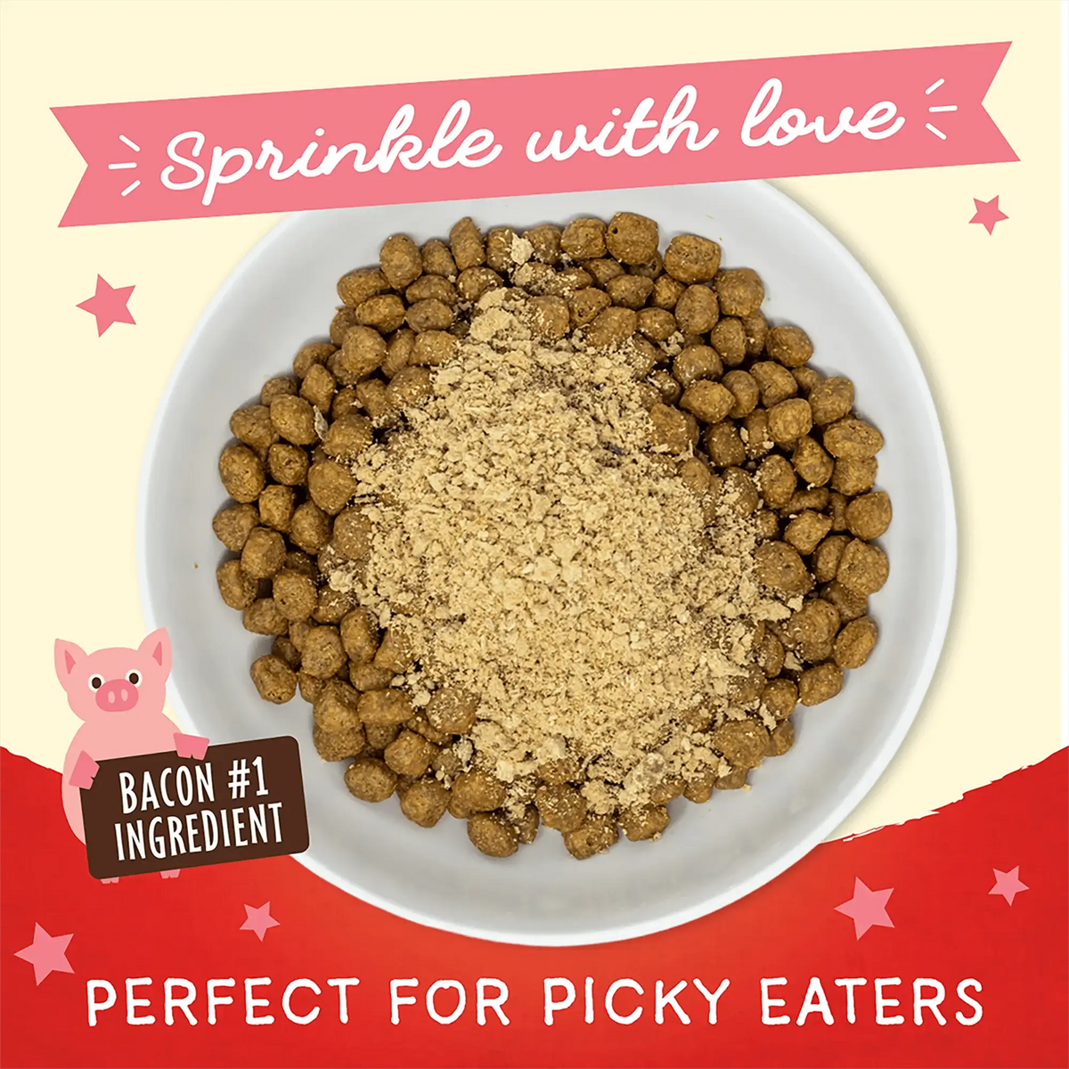 Stella &amp; Chewy&#39;s Freeze-Dried Raw Marie&#39;s Magical Dinner Dust What&#39;s Shak&#39;n Bac&#39;n Dog Food Topper