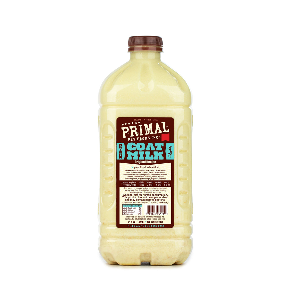 Primal Frozen Goat Milk for Dogs &amp; Cats