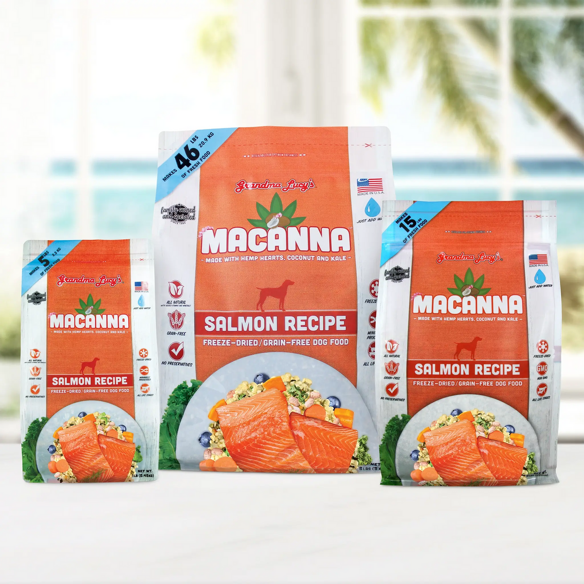 Grandma Lucy's Macanna Freeze-Dried Salmon Recipe Dog Food
