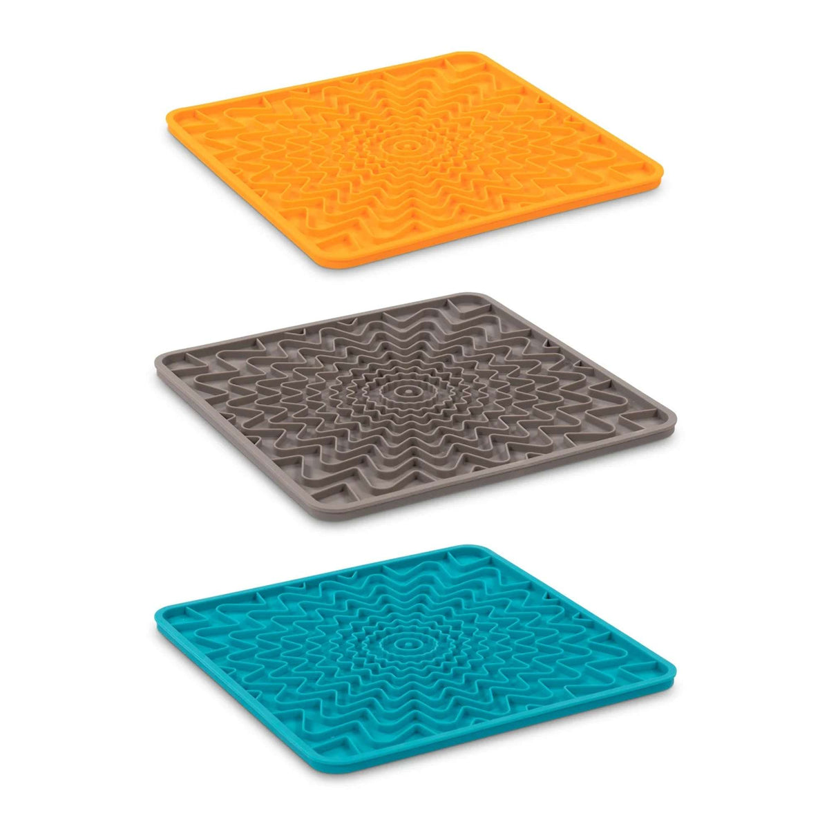 Messy Mutts Framed (Spill Resistant) Silicone Lick Mat for Dogs and Cats