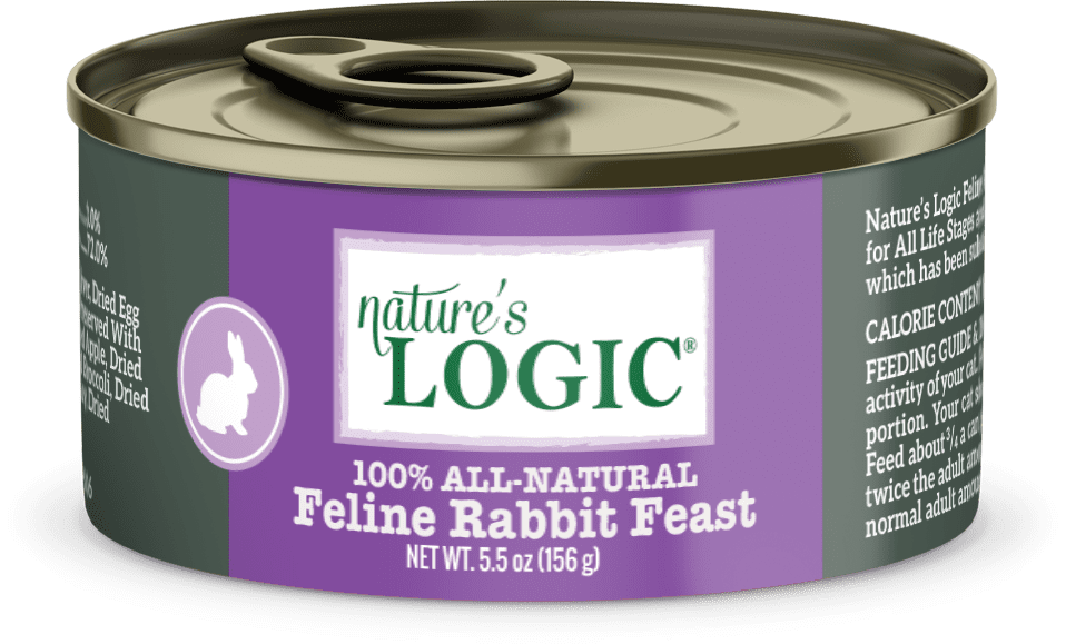 Nature&#39;s Logic Feline Rabbit Feast Canned Cat Food