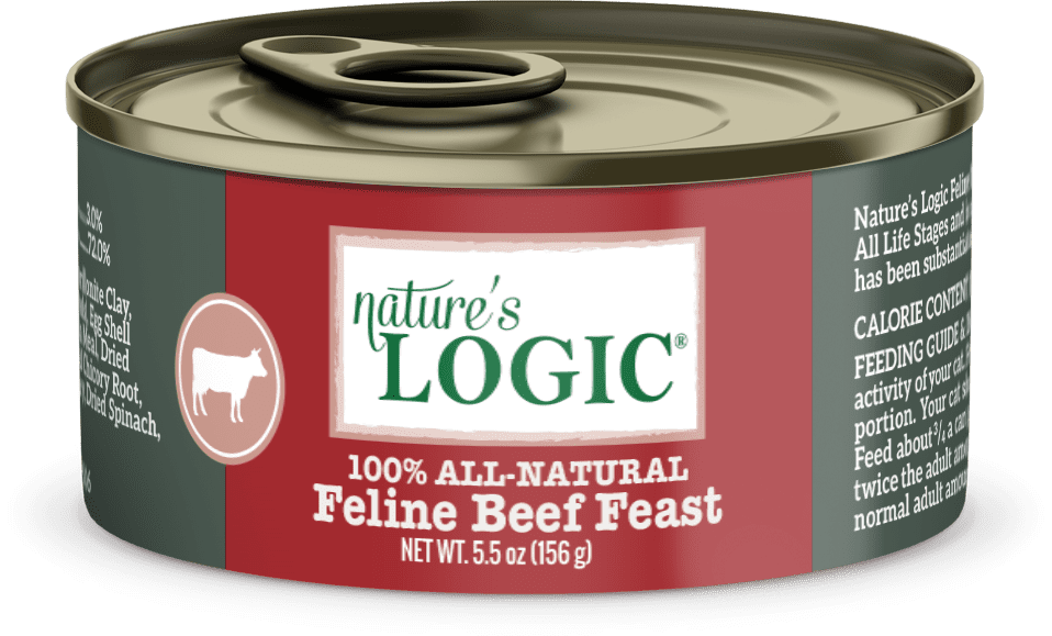 Nature&#39;s Logic Feline Beef Feast Canned Cat Food