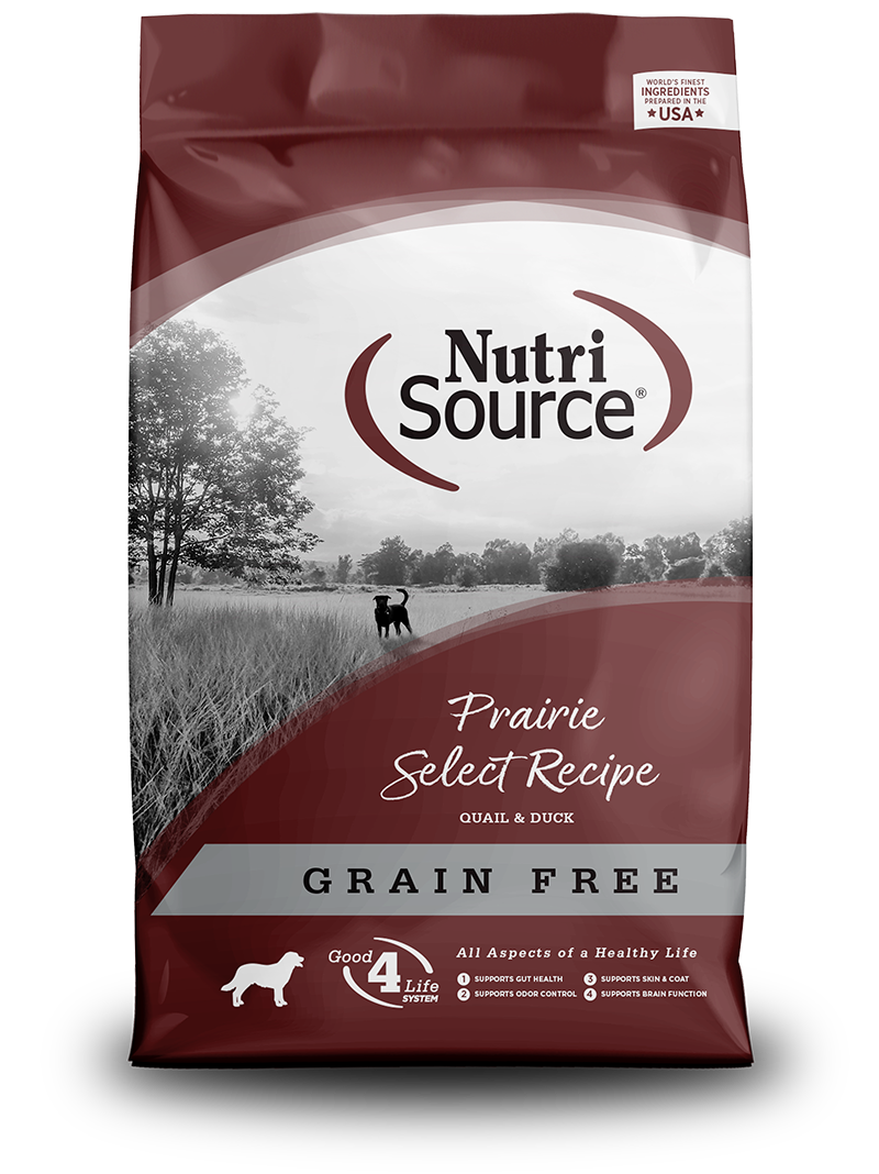 NutriSource Grain Free Prairie Select Quail &amp; Duck Dog Food