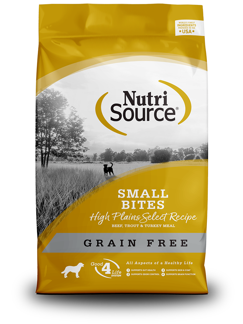 NutriSource Grain Free Small Bites High Plains Select Dog Food