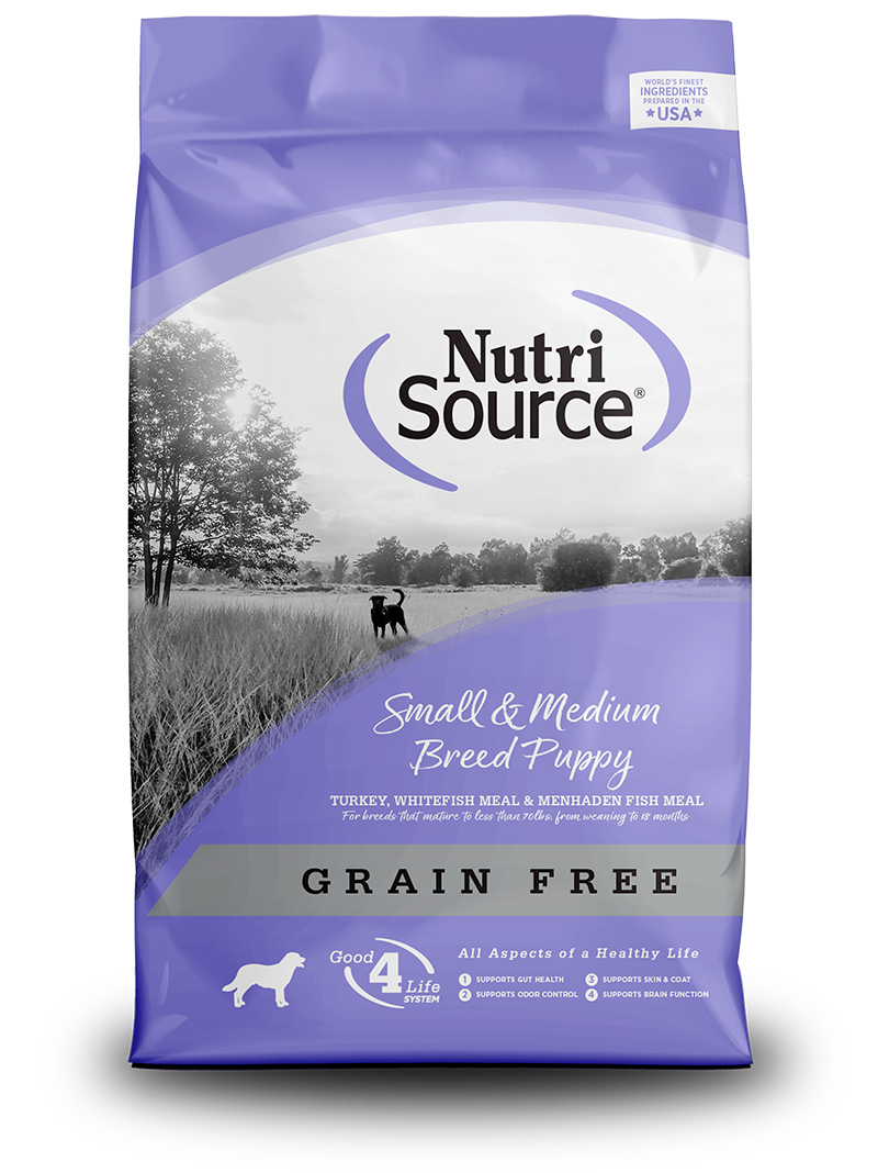 NutriSource Grain Free Small &amp; Medium Breed Puppy Dog Food
