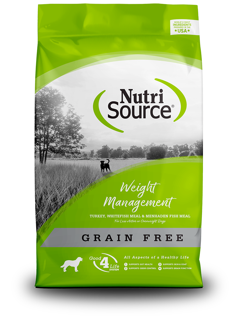 NutriSource Grain Free Weight Management Turkey, Whitefish Meal &amp; Menhaden Fish Meal Dog Food