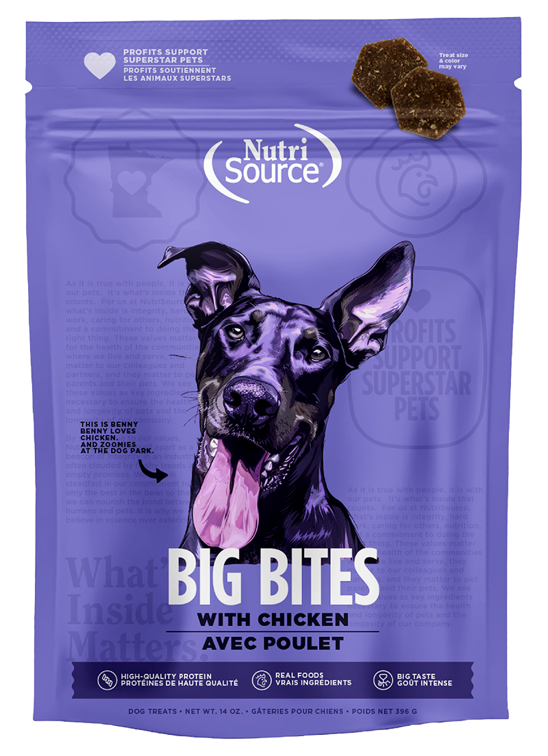 NutriSource Big Bites with Chicken Dog Treats