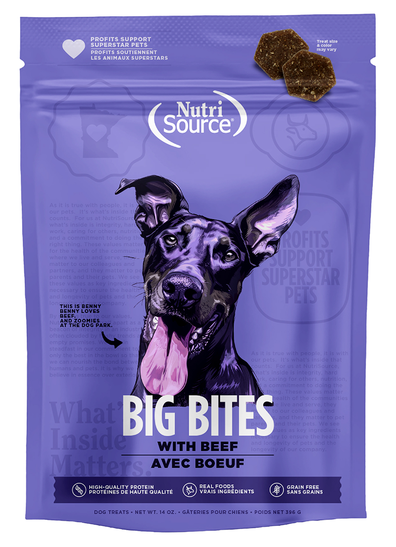 NutriSource Big Bites with Beef Dog Treats