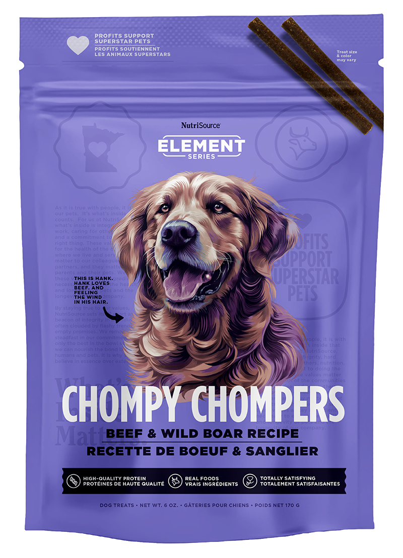 NutriSource Chompy Chompers Beef &amp; Wild Boar Dog Treats