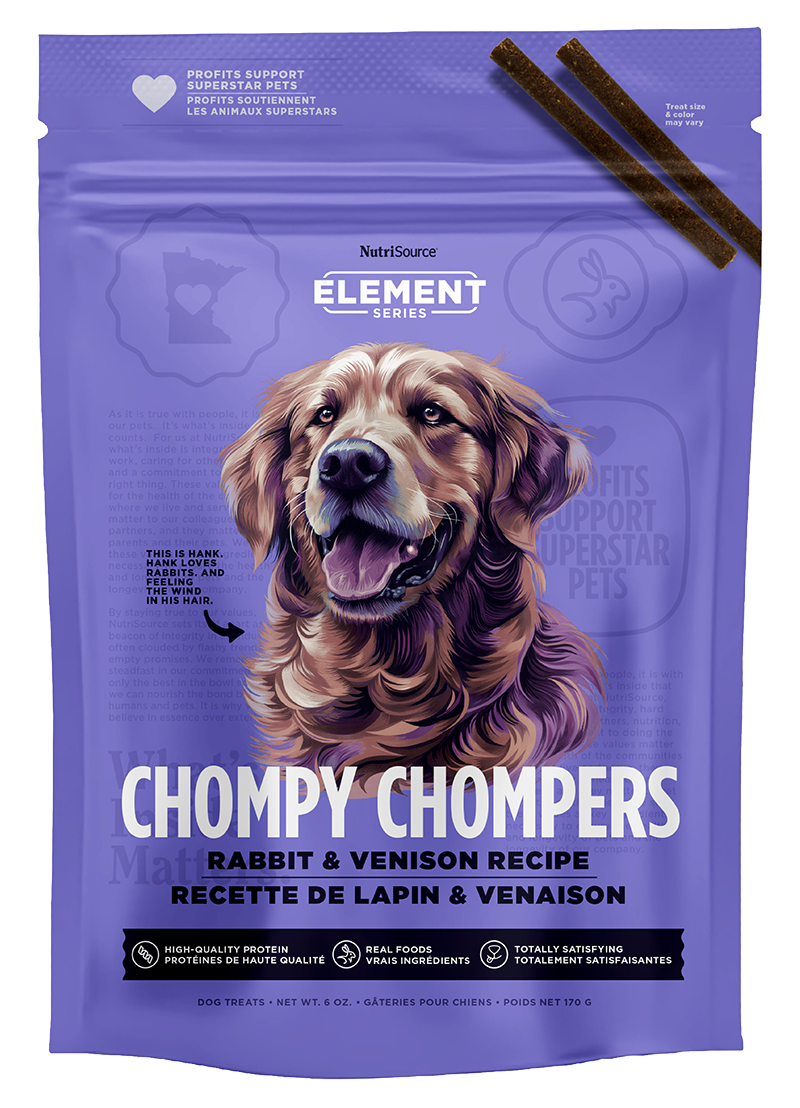 NutriSource Chompy Chompers with Rabbit &amp; Venison Dog Treats