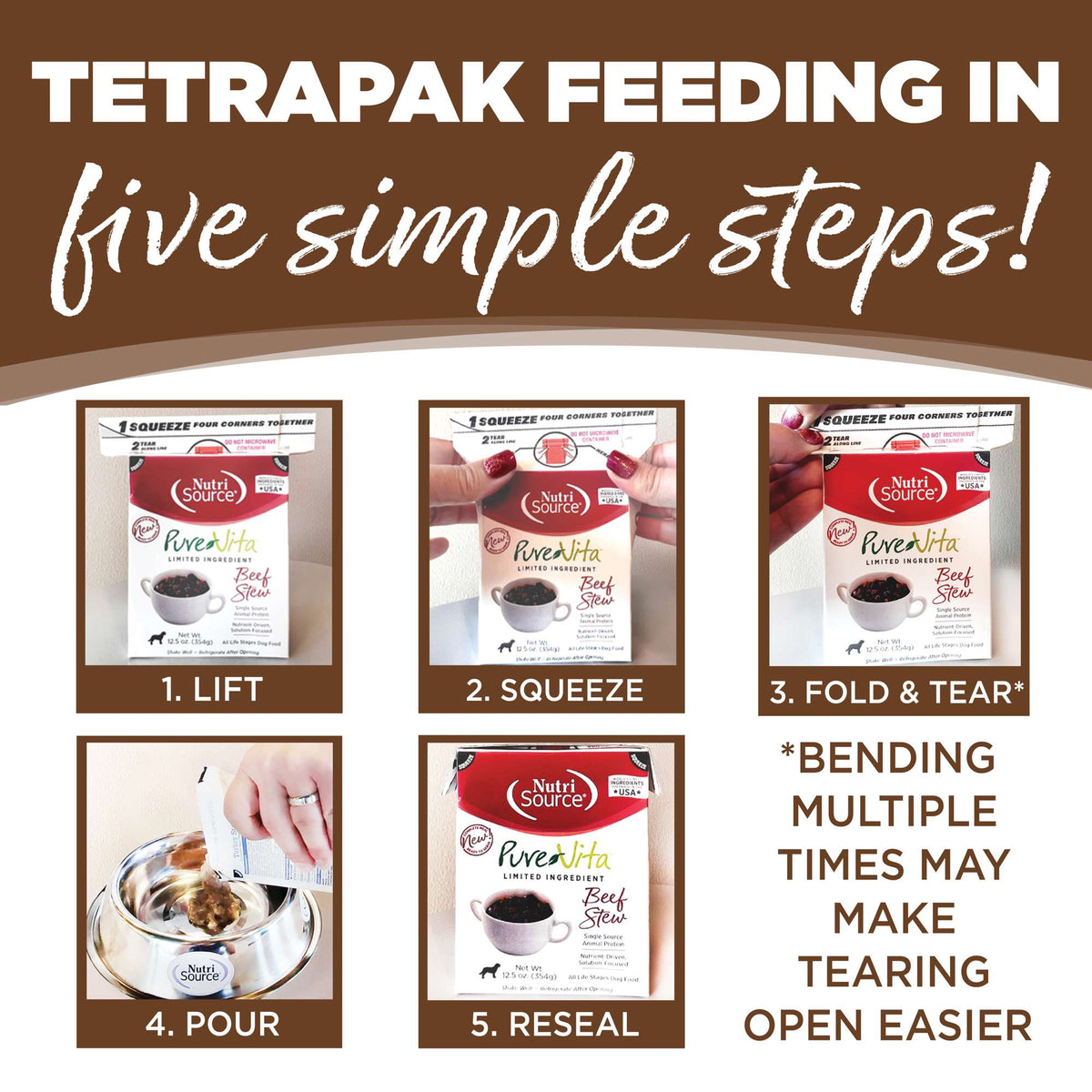 NutriSource PureVita Chicken Stew Dog Food