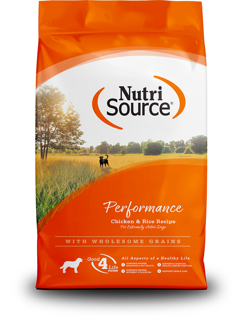 NutriSource Performance Chicken &amp; Rice with Wholesome Grains Dog Food