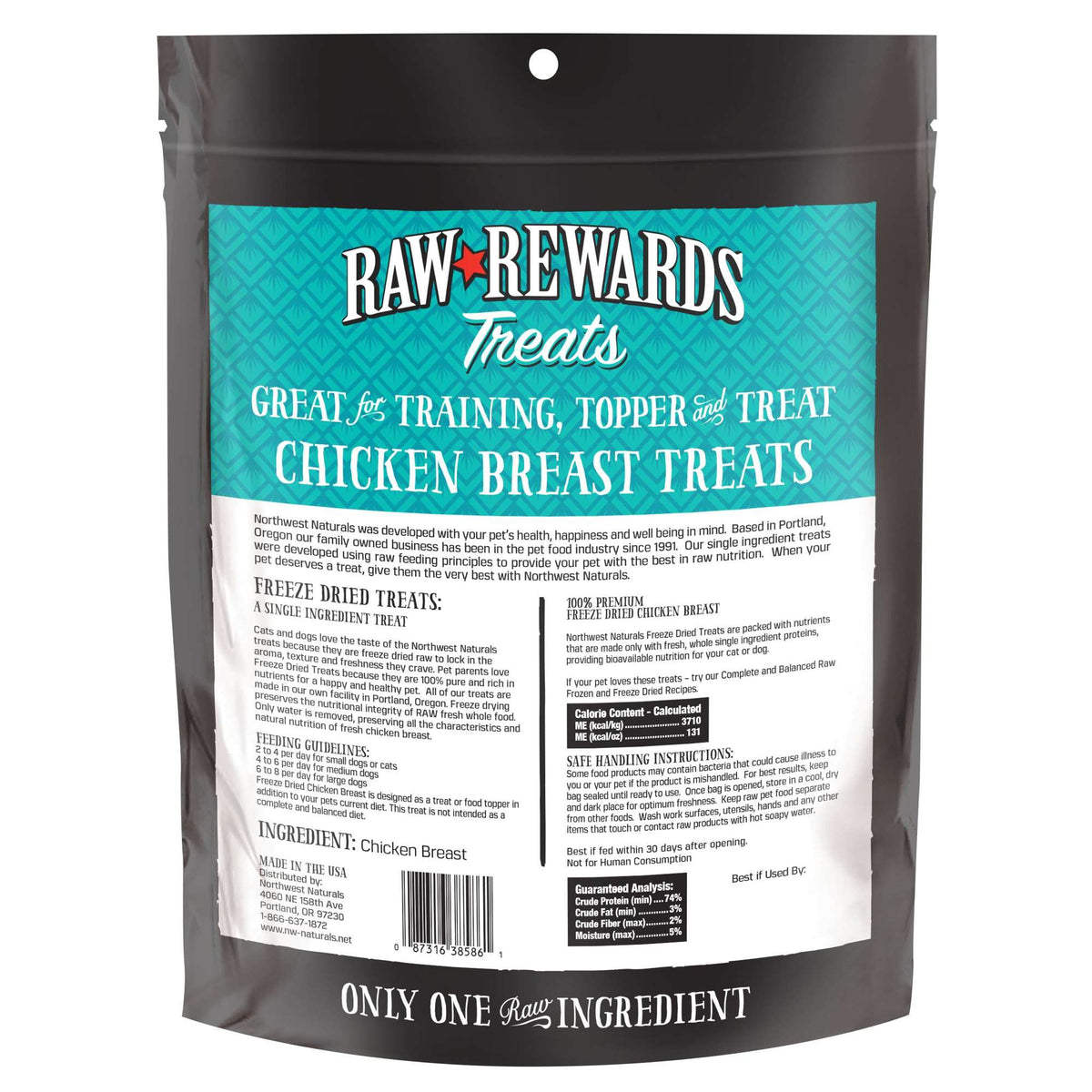 Northwest Naturals Raw Rewards Freeze-Dried Chicken Breast Dog &amp; Cat Treats