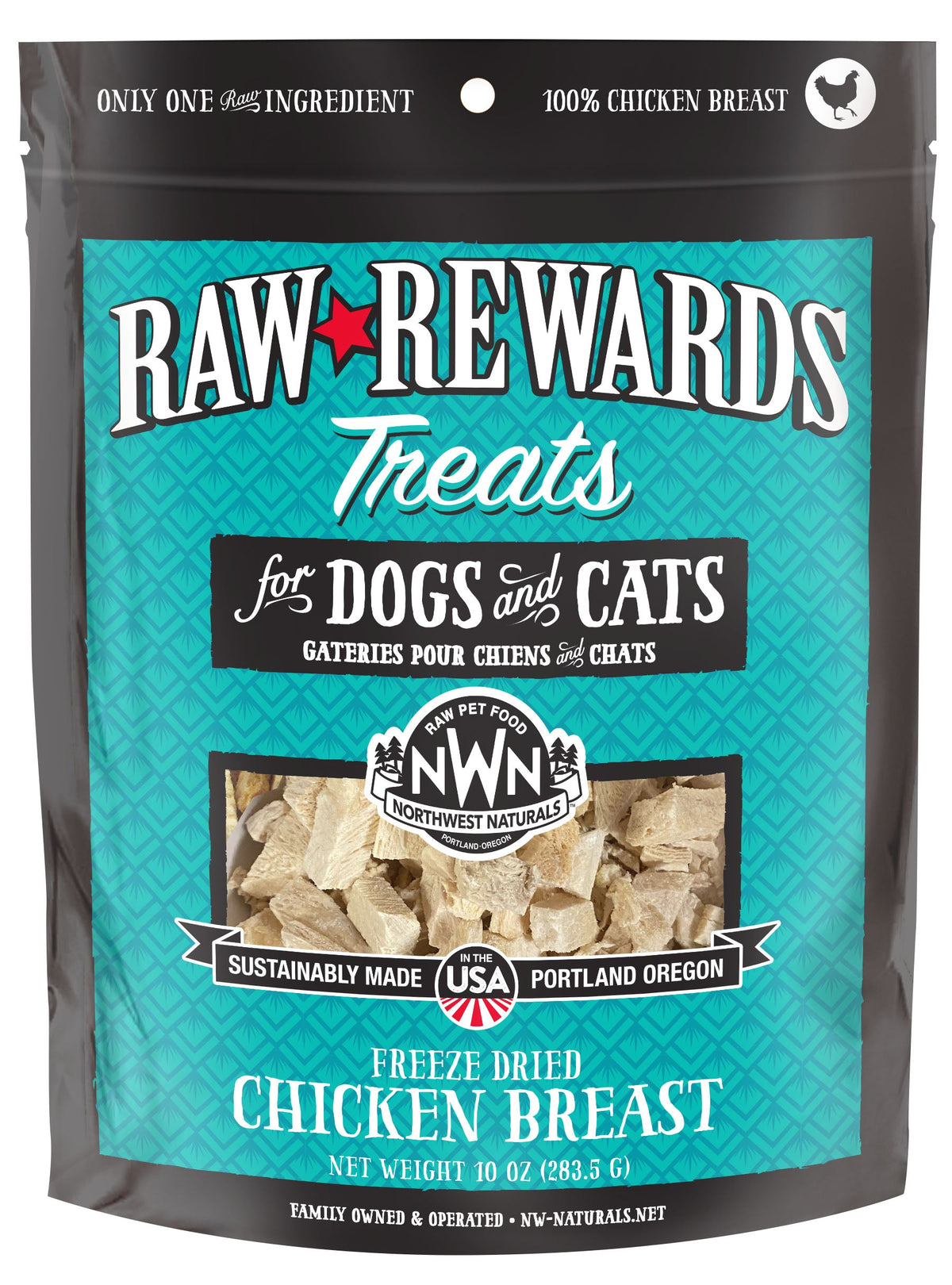 Northwest Naturals Raw Rewards Freeze-Dried Chicken Breast Dog &amp; Cat Treats