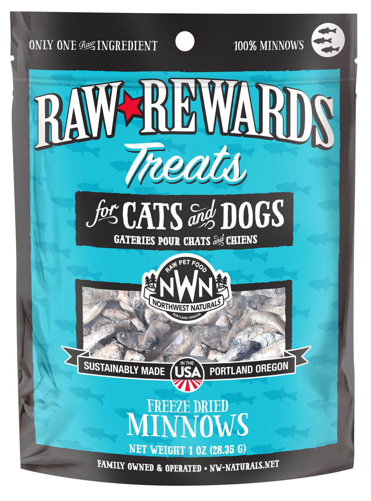 Northwest Naturals Raw Rewards Freeze-Dried Minnows Dog &amp; Cat Treats
