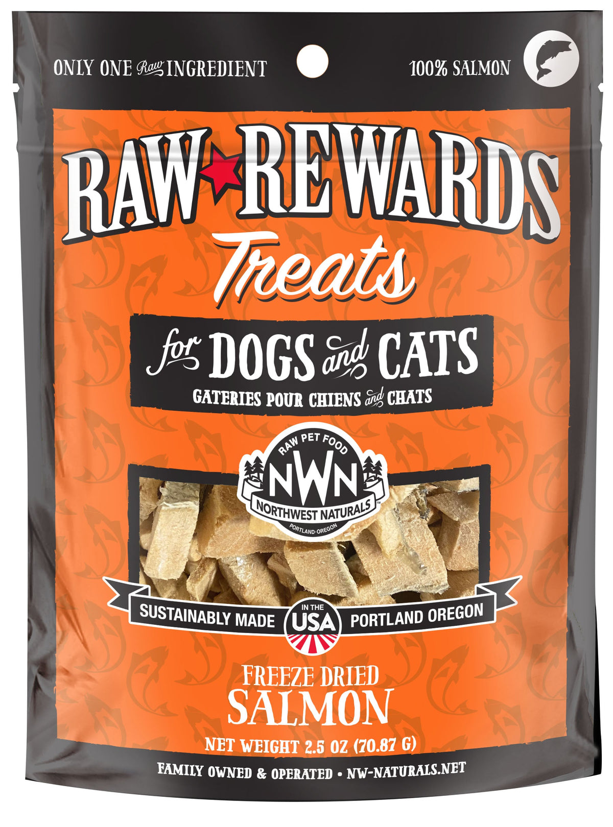 Northwest Naturals Raw Rewards Freeze-Dried Salmon Dog &amp; Cat Treats