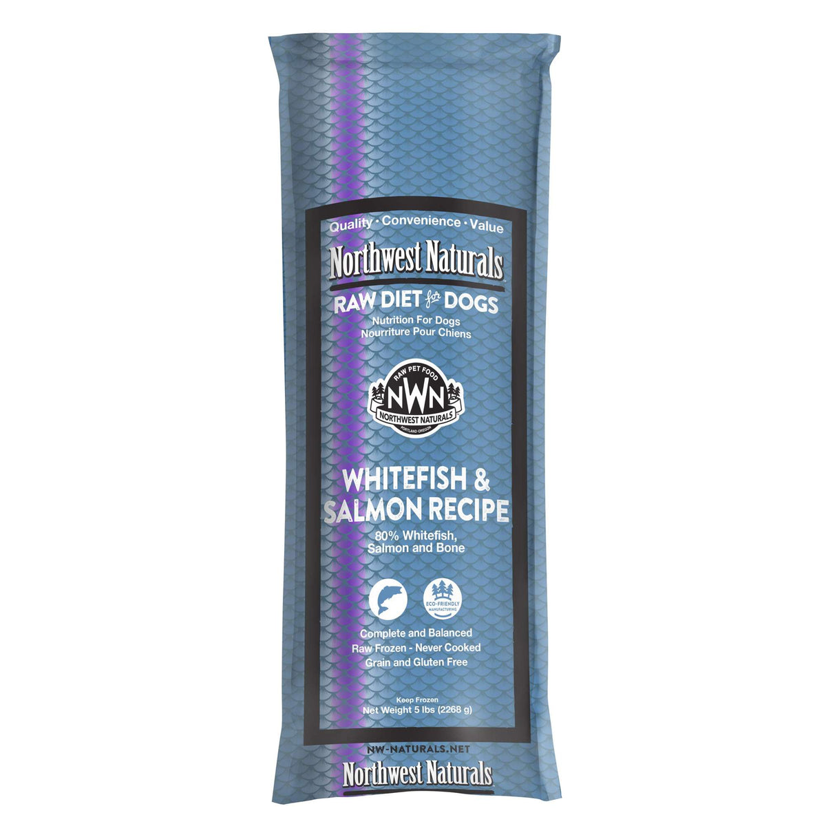 Northwest Naturals Frozen Raw Whitefish &amp; Salmon Dog Food