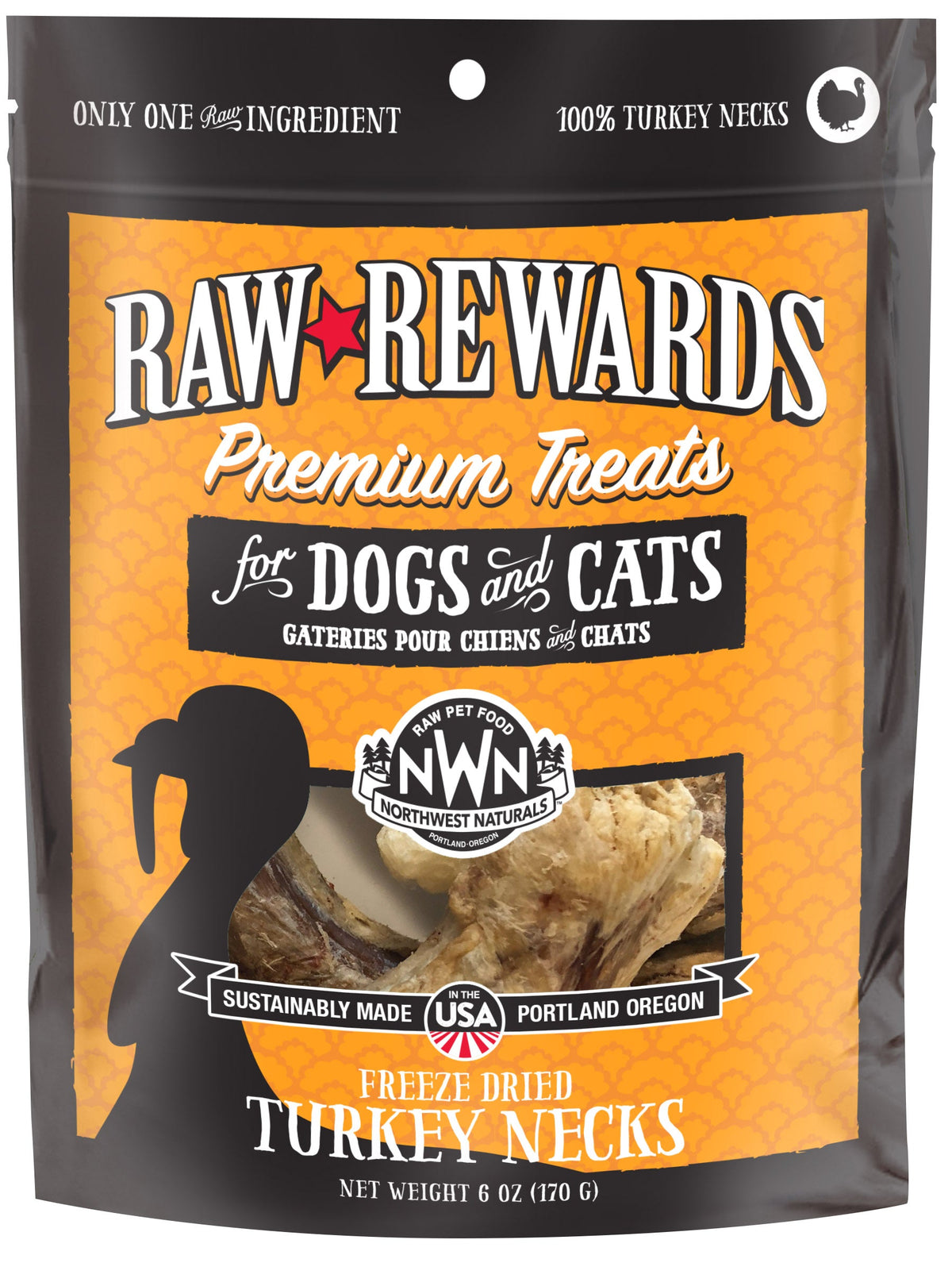 Northwest Naturals Raw Rewards Freeze-Dried Turkey Necks Dog &amp; Cat Treats