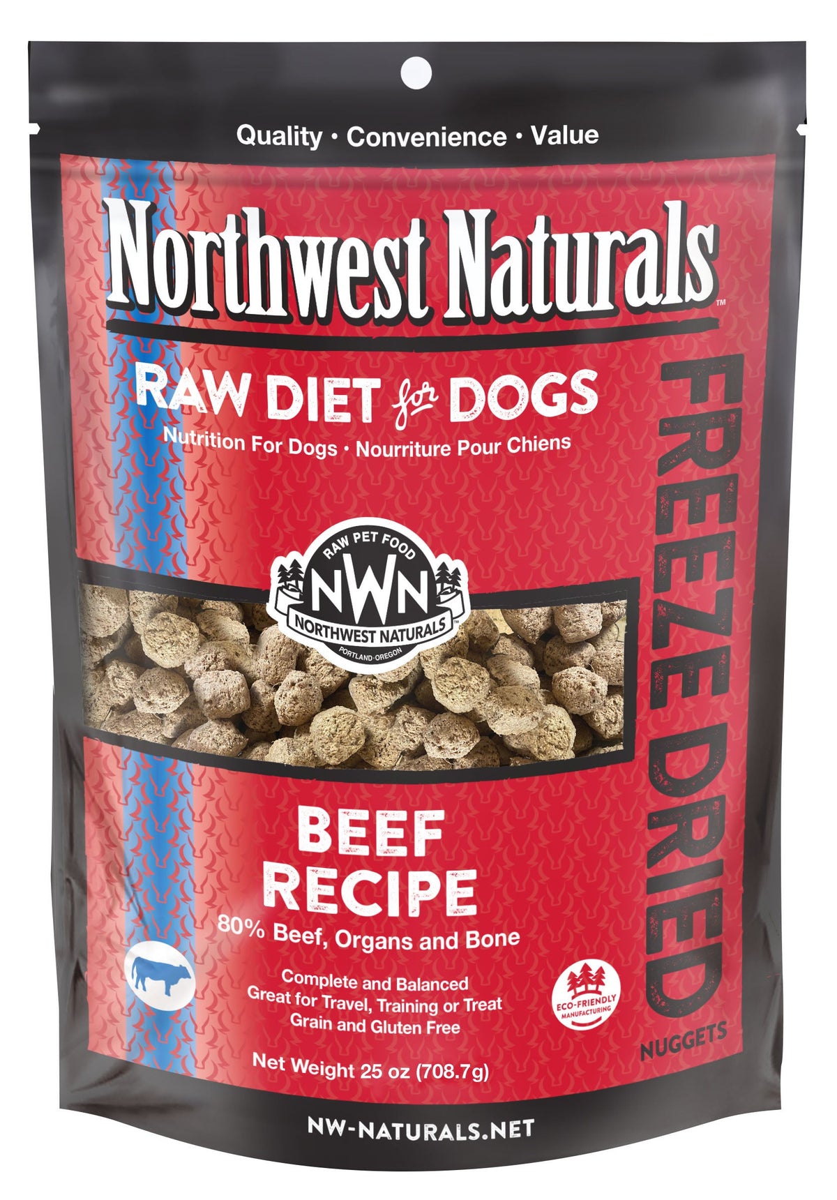 Northwest Naturals Freeze-Dried Raw Beef Dog Food