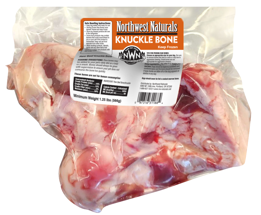 Northwest Naturals Frozen Raw Beef Knuckles Dog Chew