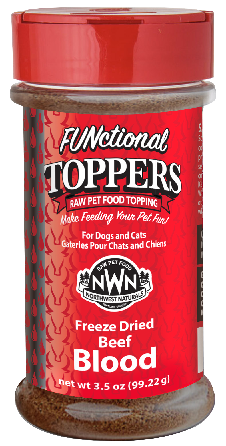 Northwest Naturals Dog &amp; Cat FUNctional Topper Freeze-Dried Beef Blood