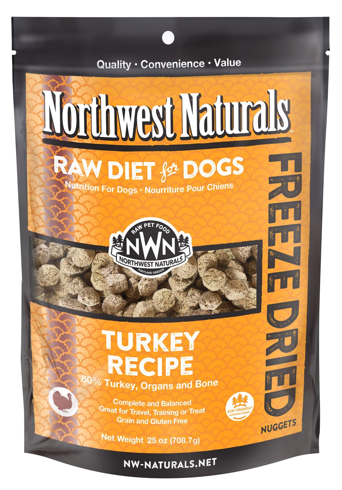 Northwest Naturals Freeze-Dried Raw Turkey Dog Food