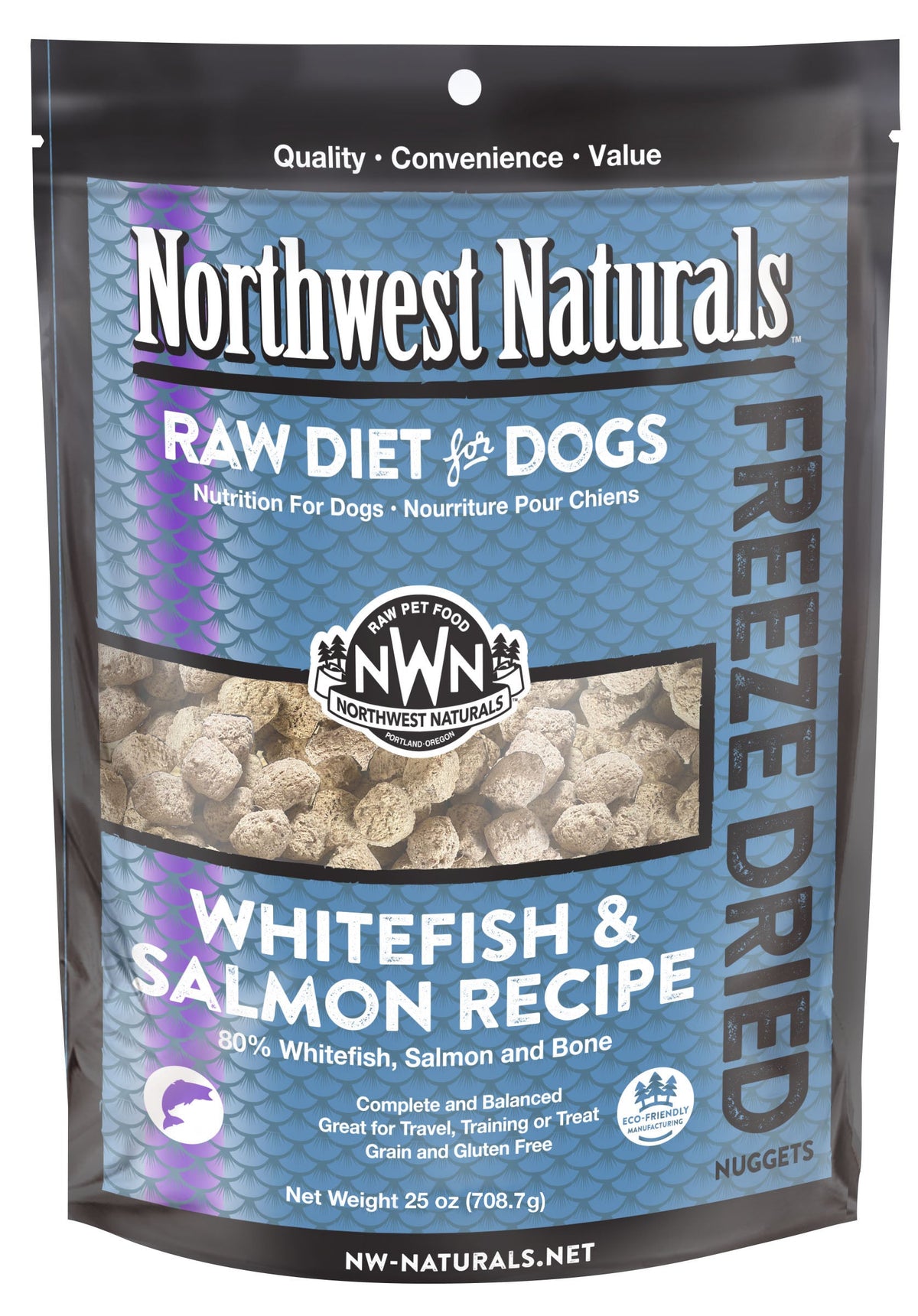 Northwest Naturals Freeze-Dried Raw Whitefish &amp; Salmon Dog Food