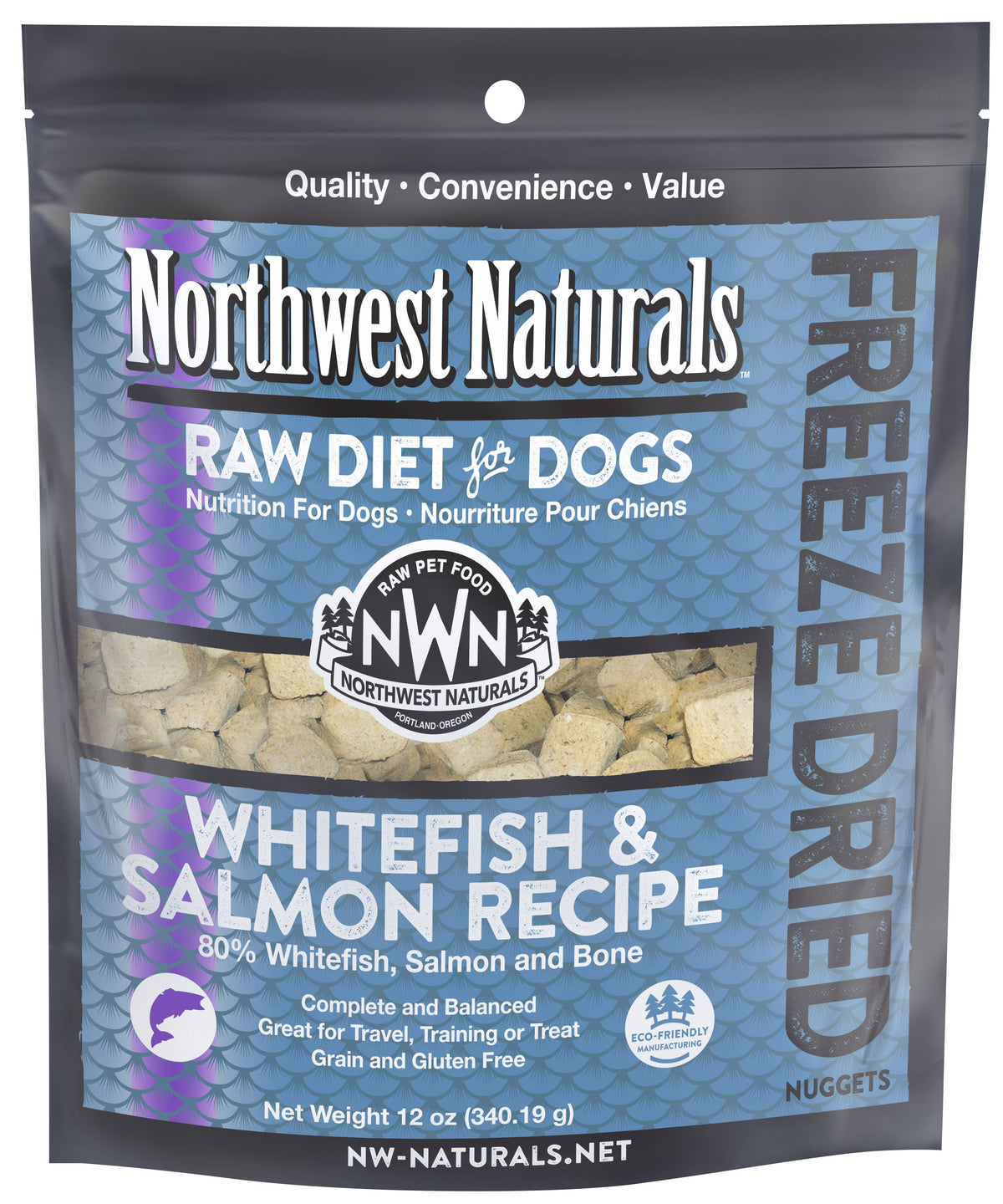 Northwest Naturals Freeze-Dried Raw Whitefish &amp; Salmon Dog Food