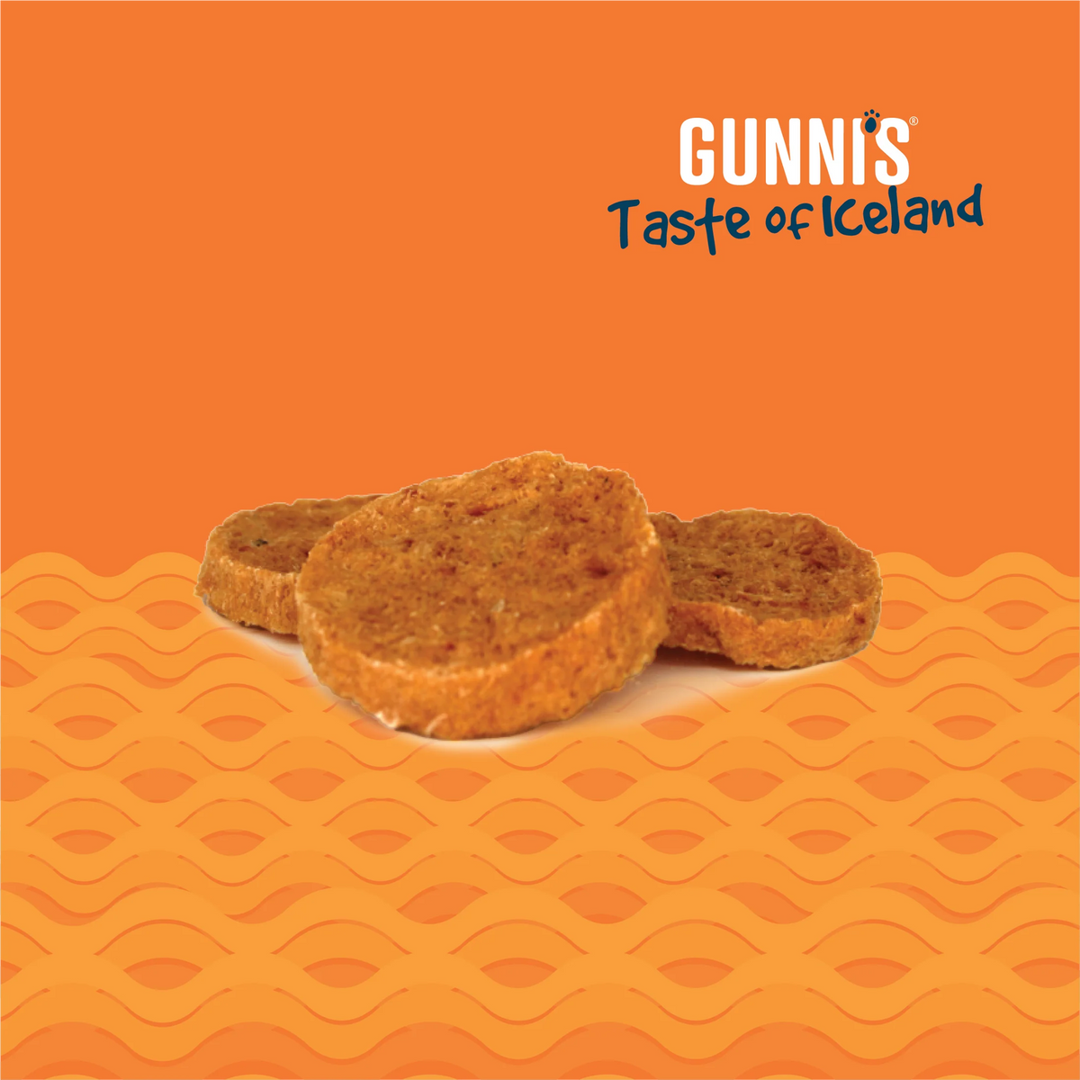 Gunni&#39;s Pet Taste of Iceland Salmon Wafers Dog Treats