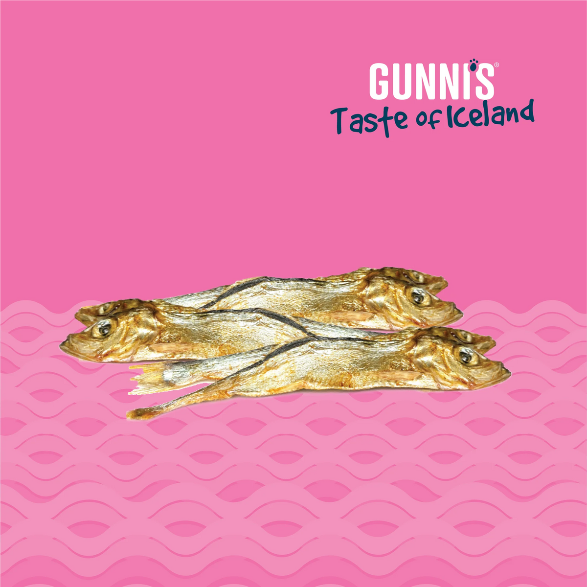 Gunni&#39;s Pet Taste of Iceland Whole Herring Cat Treats