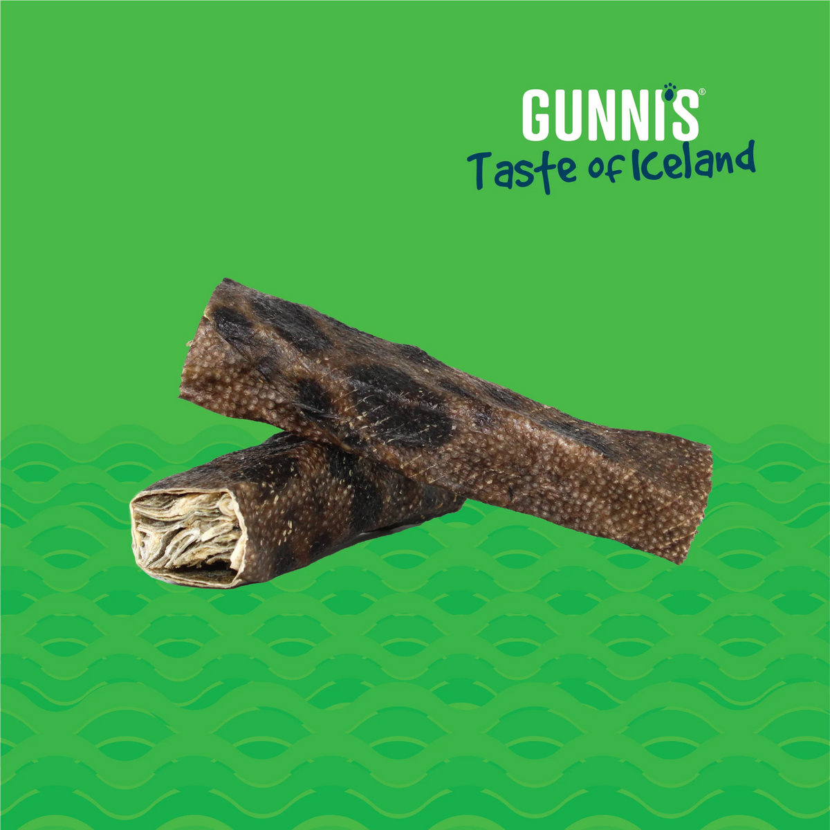 Gunni&#39;s Pet Taste of Iceland Wolffish Chewy Sticks Dog Treats