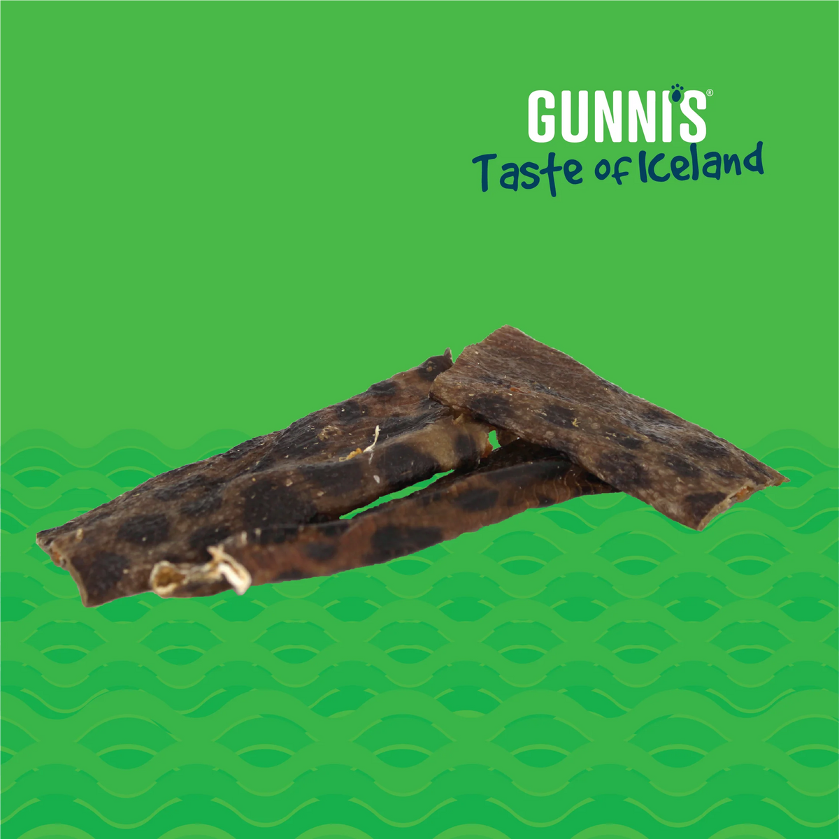 Gunni&#39;s Pet Taste of Iceland Wolffish Skin Chips Dog Treats