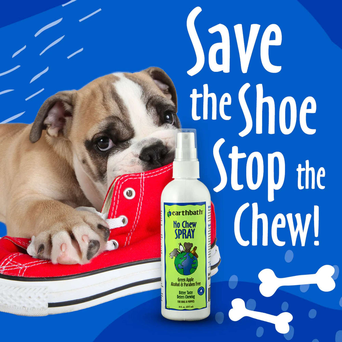 Earthbath Dog No Chew Spray Green Apple