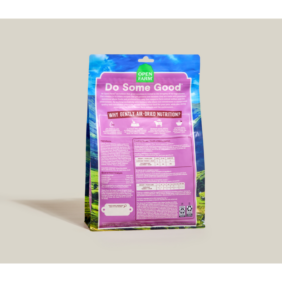 Open Farm Grain Free Air-Dried Pollock &amp; Lamb Dog Food