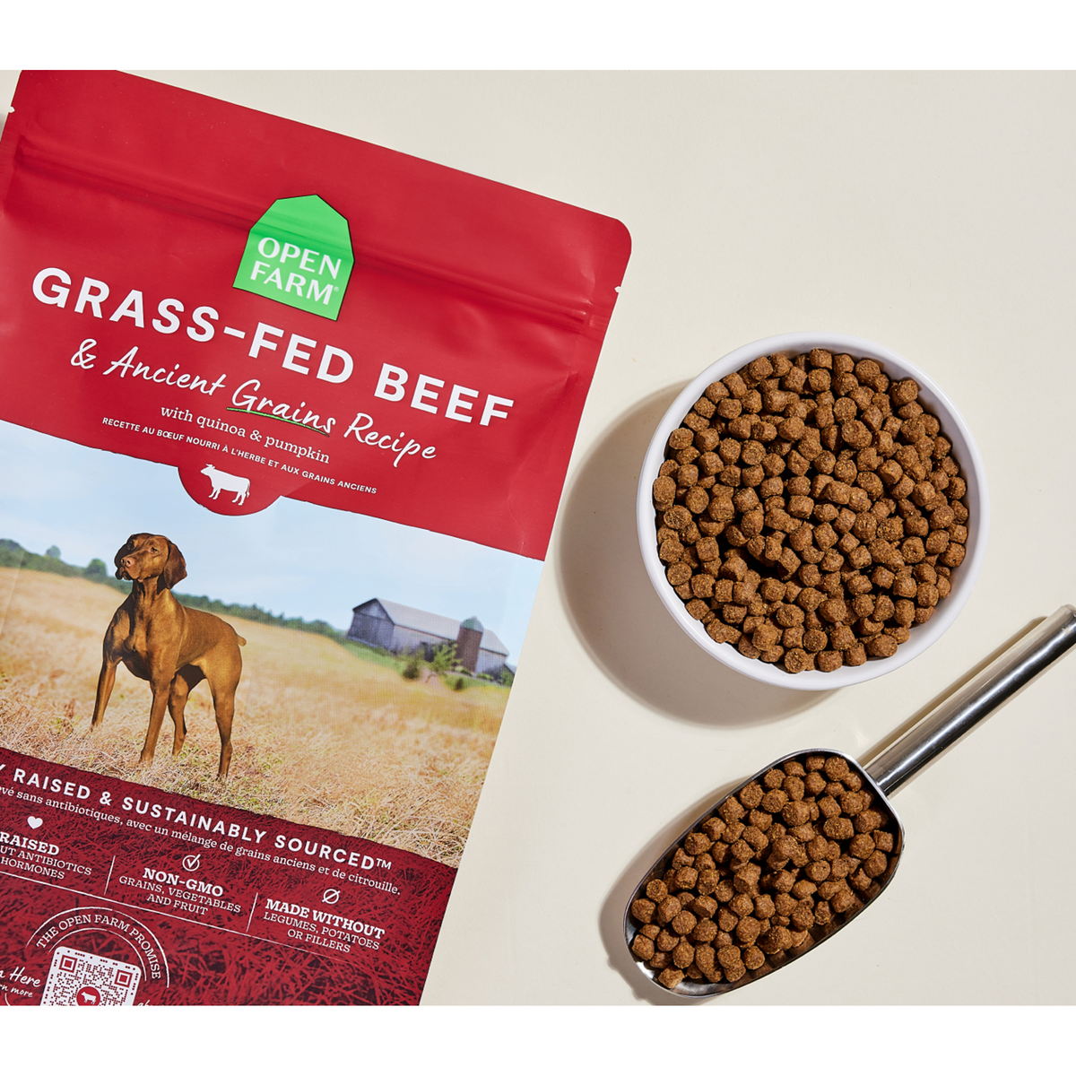 Open Farm Grass-Fed Beef &amp; Ancient Grains Dog Food