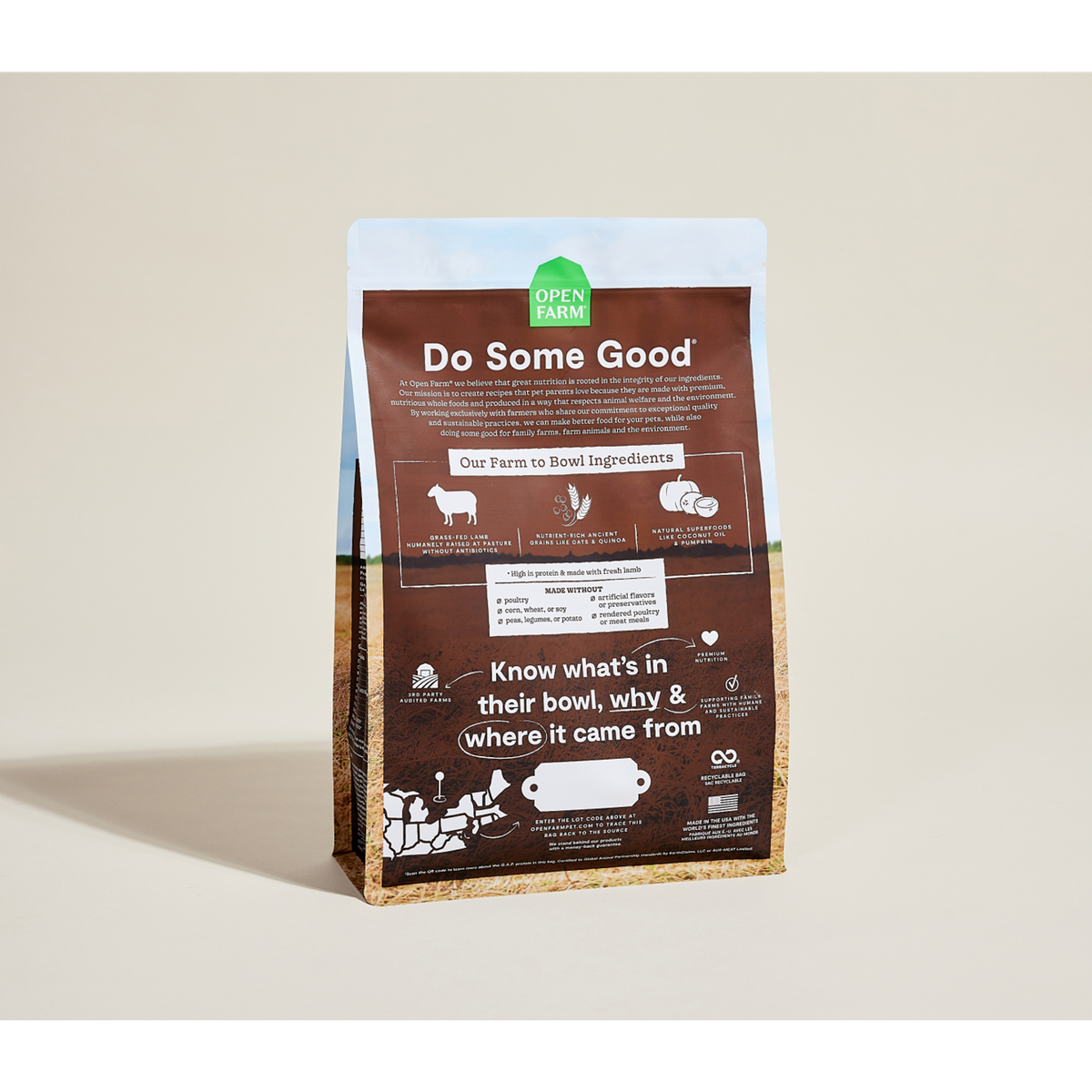 Open Farm Pasture Raised Lamb &amp; Ancient Grains Dog Food